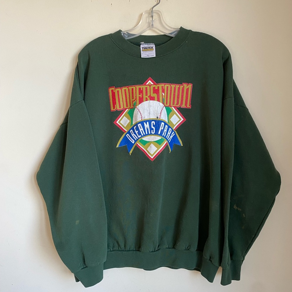 Vintage 90s Cooperstown Dreams park Crewneck